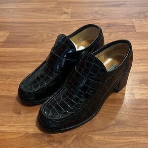 Wanna Be Patrick Cox Chunky Heeled Loafers